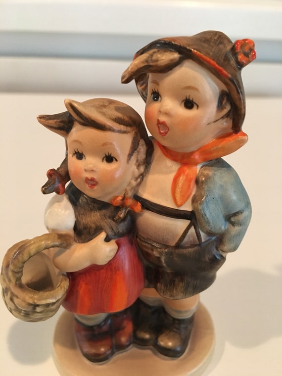 Hummel Figurine Surprise Boy and Girl Vintage Hummel Figurine 