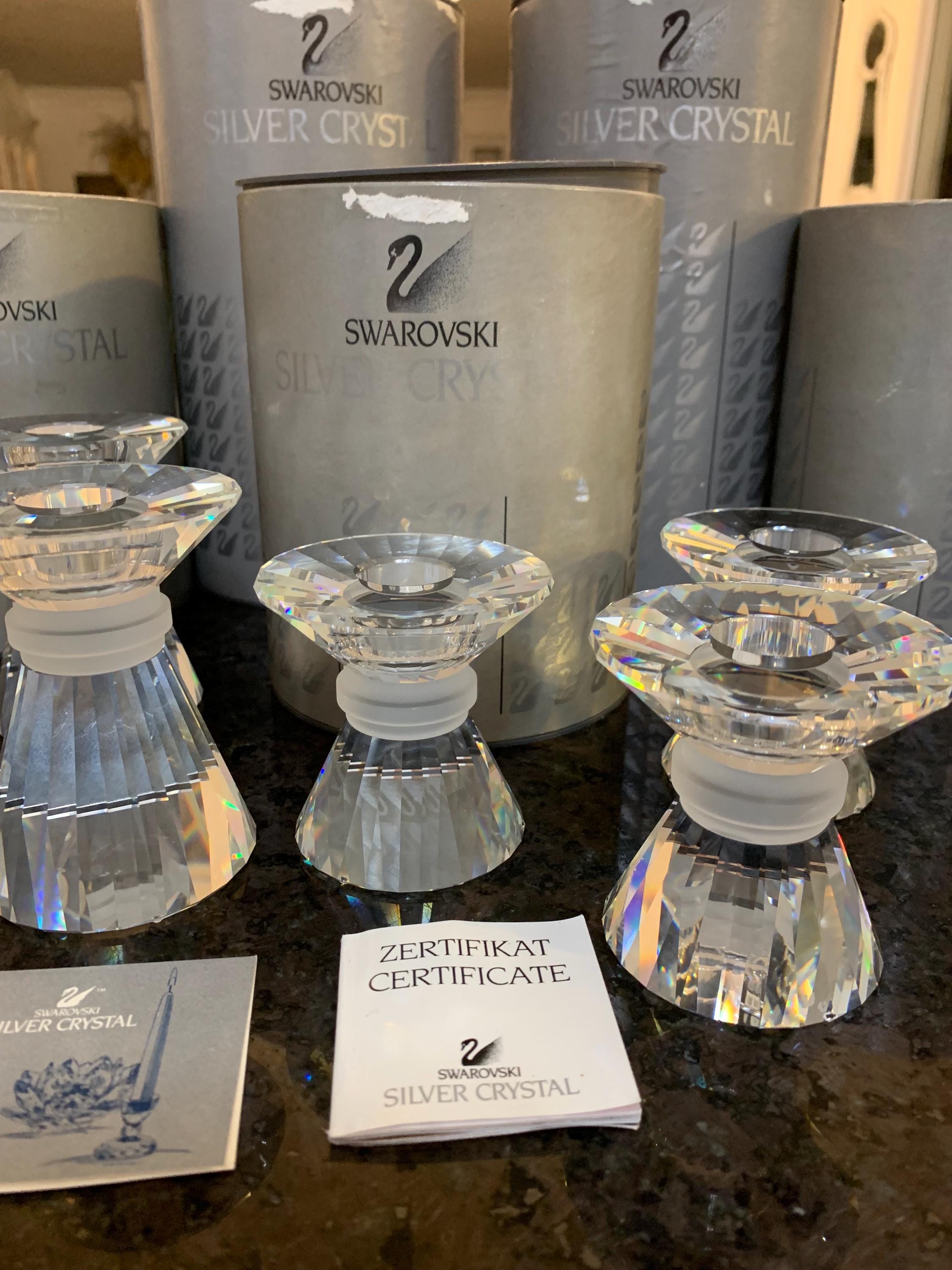 Swarovski Crystal Candle Holders - Etsy