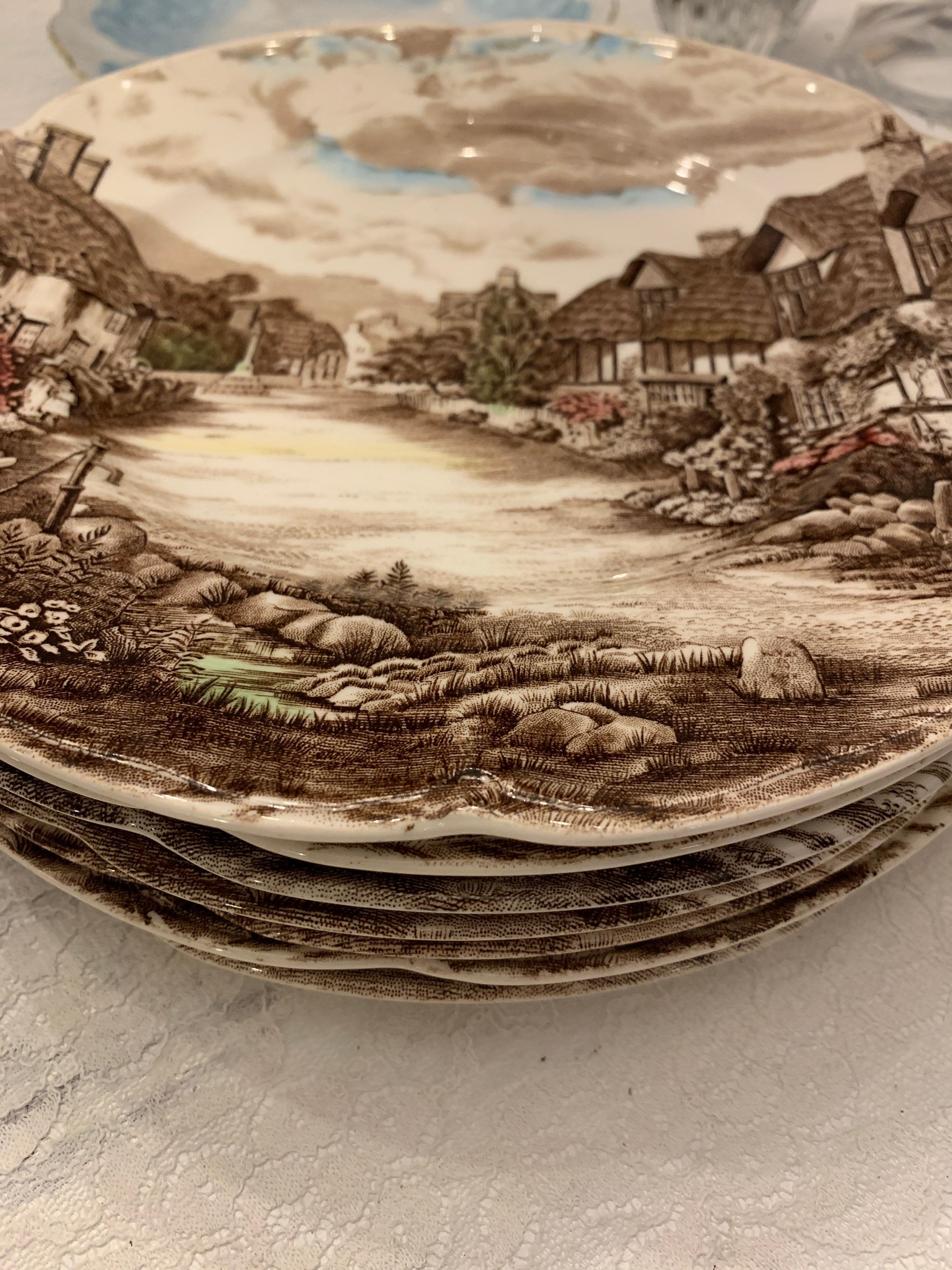 Olde English Countryside Johnson Bros. Ironstone Transferware - Etsy