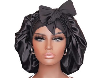 Satijnen zijden muts voor natuurlijk afrohaar van Locs