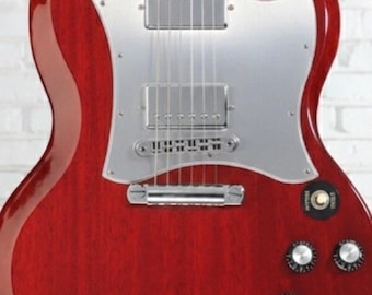 new gibson sg standard electric guitar silver brushed anodized aluminum replacement scratch plate pickguard pg