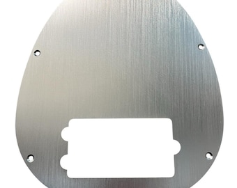 New Silver Brushed Anodized Aluminum Music Man Stingray 4 String Bass Pickguard