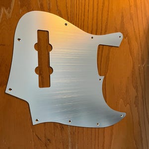 New Fender Jazz Bass Electric Guitar Replacement Silver Aluminum Pickguard