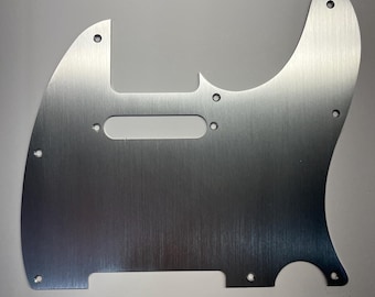 New Fender Telecaster Silver Brushed Aluminum Replacement Pickguard Tele Pick Guard