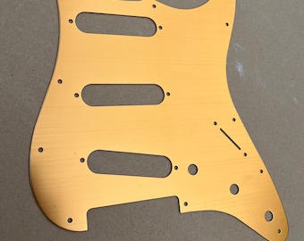 New Stratocaster Brushed Aluminum Rose Gold Electric Guitar Pickguard