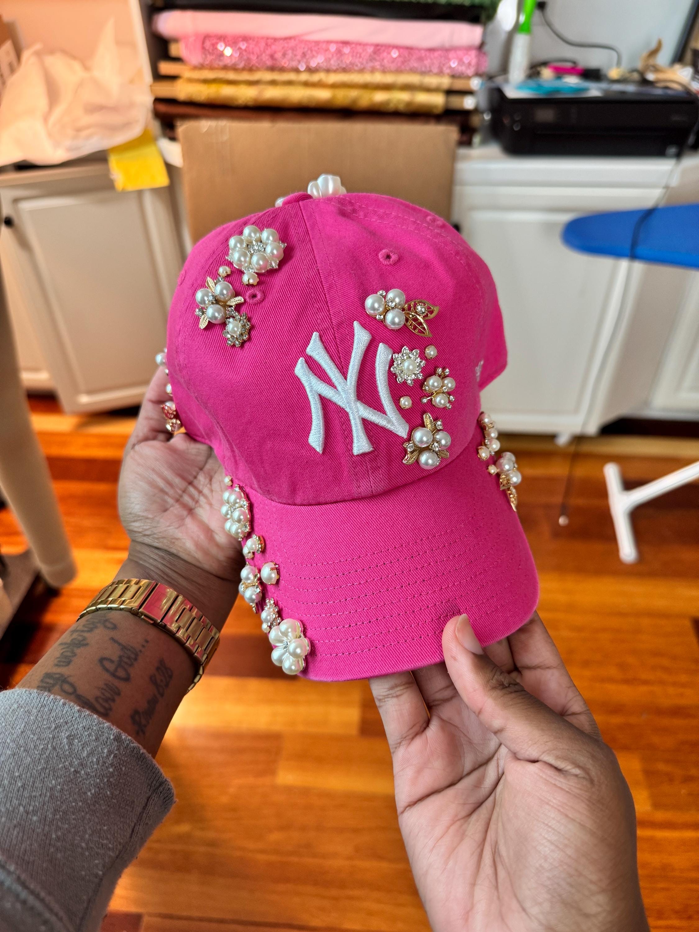 Custom Order Rhinestone Hat - Etsy