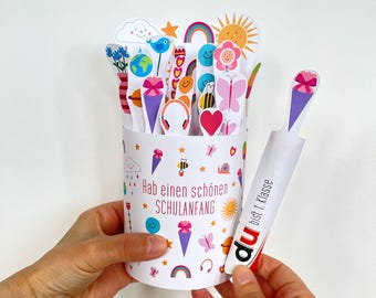 First Day of School Gift Girl, Back to School Candy Wrapper, Printable Duplo Wrapper with Money Holder, DIY Voucher