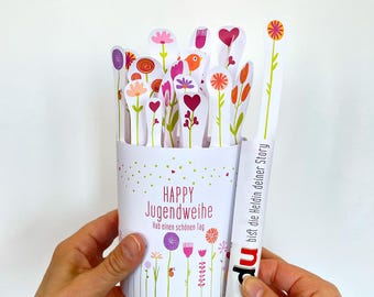 Incarto floreale fai-da-te per cioccolatini Duplo per il passaggio all'età adulta, porta soldi stampabile per regali