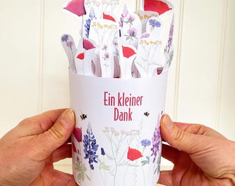 To Say Thank You Gift, DIY Floral Duplo Wrapper, PDF Pattern