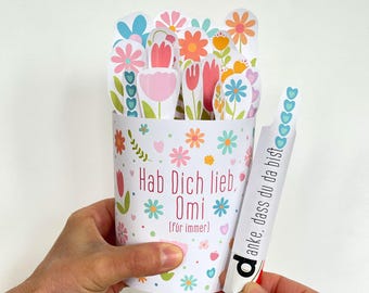Grandma Gift Mother's Day, Duplo Chocolate Wrapper Template, DIY Birthday Present, Thank You Nana
