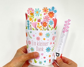 Nurse Thank You Gift, DIY Floral Duplo Wrapper, For Sweet Caregiver Appreciation