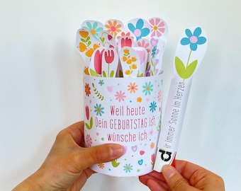Floral Birthday Chocolate Bar Wrapper, DIY Duplo Gift, PDF Pattern
