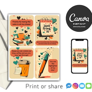 Cartão de Dia dos Namorados Retro Engraçado de Professor para Professor | Cartão de Dia dos Namorados Editável de Troca de Professores | Cartão de Dia dos Namorados Humorístico de Sala de Aula | Cartão de Dia dos Namorados Editável