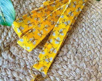 Cordón/Llavero/Accesorio de Abejorro con Brillo Metálico