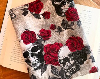 Funda protectora/funda/estuche de viaje/hecho a mano con diseño de rosa roja gótica