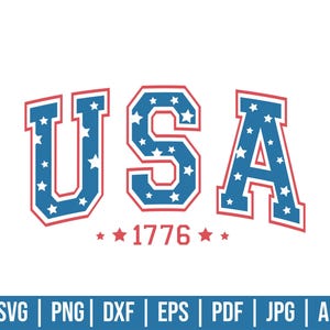 Svg de EE. UU., Svg retro americano, Svg del 4 de julio, Diseño de sublimación, Svg universitario de EE. UU., Svg patriótico, Archivos lindos para Cricut, Regalo para ella