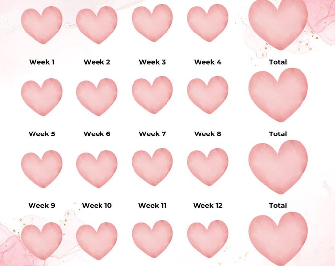 Weekley Weight In Weight Tracker Printable - Gorgeous Digital Weekly Weight Loss Tracker ...