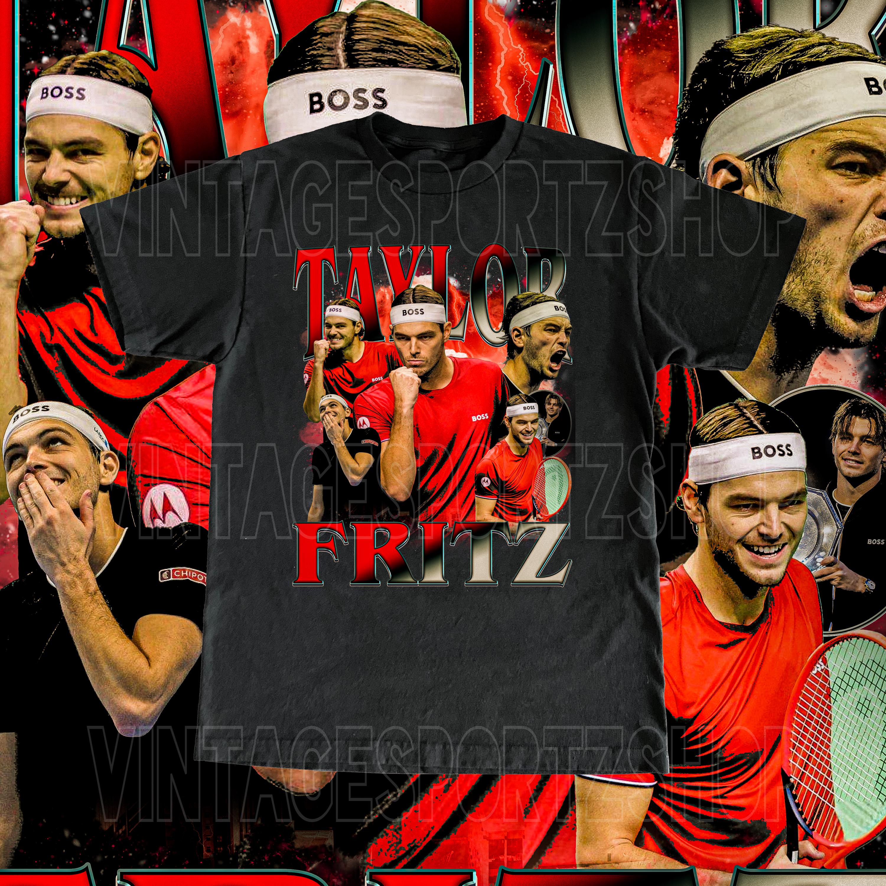 Vintage Taylor Fritz Shirt - Adult & Kids Sizes Custom Vintage Design Tennis Player Gift High Quality Tee