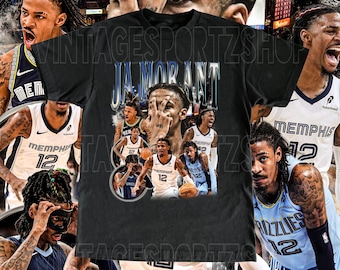 Ja Morant Vancouver Grizzlies Memphis Throwback Home Teal Blue