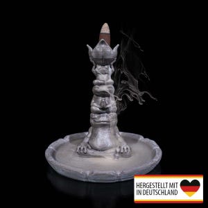 Backflow Räucherkegelhalter Rückfluss- Räuchergefäß Frosch Totem | 3D-Druck Made in Germany