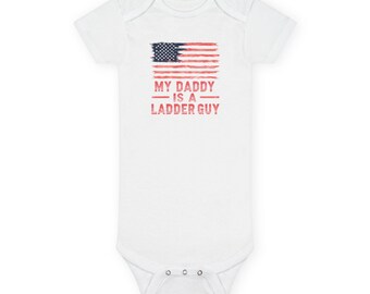 Baby Onesie, My Daddy is a Ladder Guy, Firefighter Baby Shower Gift, New Baby Outfit, Fireman Infant Bodysuit, Cute Baby Clothes