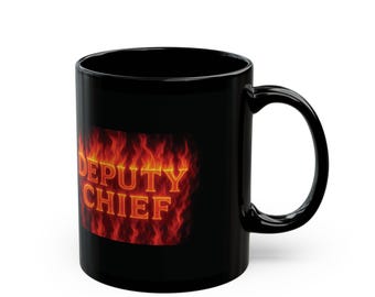 Deputy Chief Black Mug 11 oz