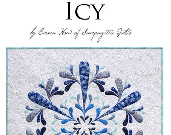 Icy Applique Quilt - PDF Pattern