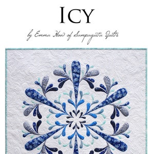 Icy Applique Quilt - PDF Pattern