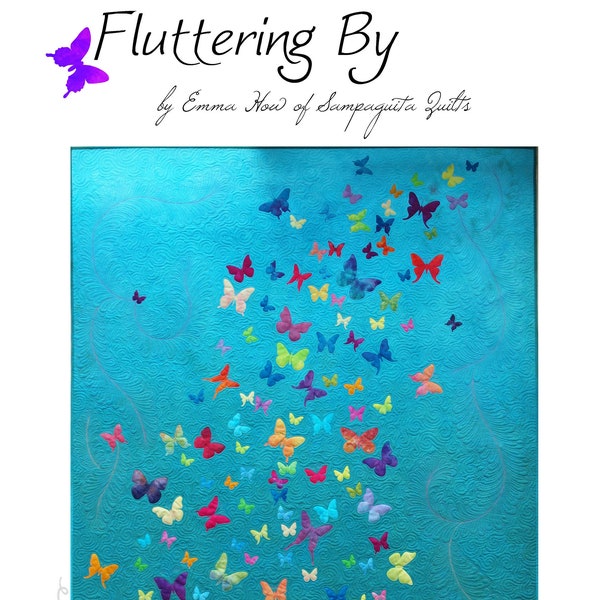 Fluttering By Applique Quilt - PDF Pattern