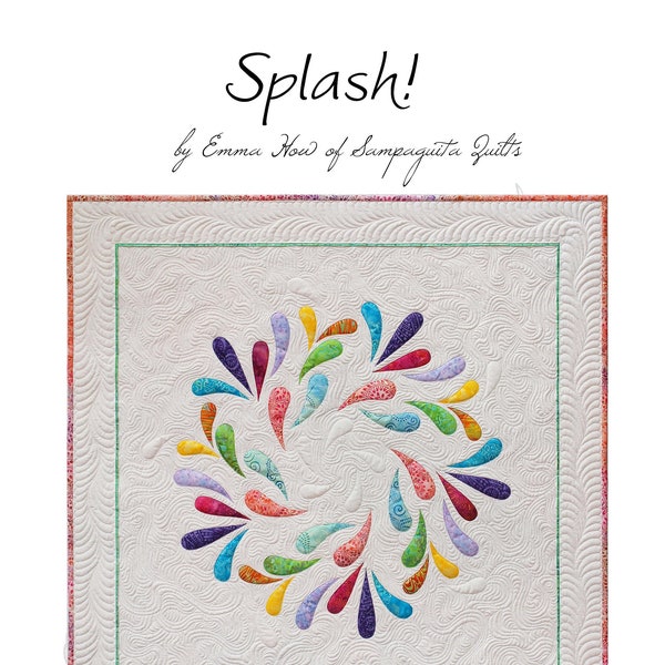 Splash / Snowdance Applique Quilt - PDF Pattern
