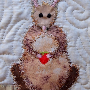 Possum applique pattern sheet