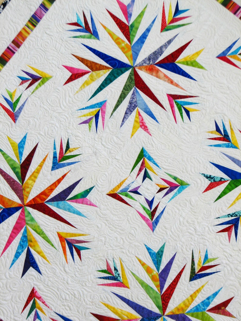 Starburst PDF Quilt Pattern Etsy