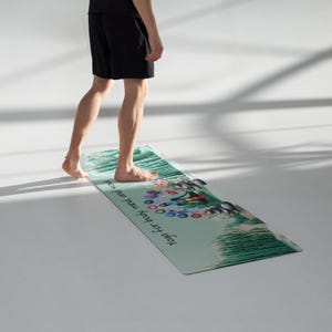 Yoga Mat, Handmade Yoga Mat, Rubber Yoga Mat, Meditation Yoga Mat, Yoga Lovers Mat, Yoga Gift Mat, Fitness Yoga Mat, Workouts Yoga Mat