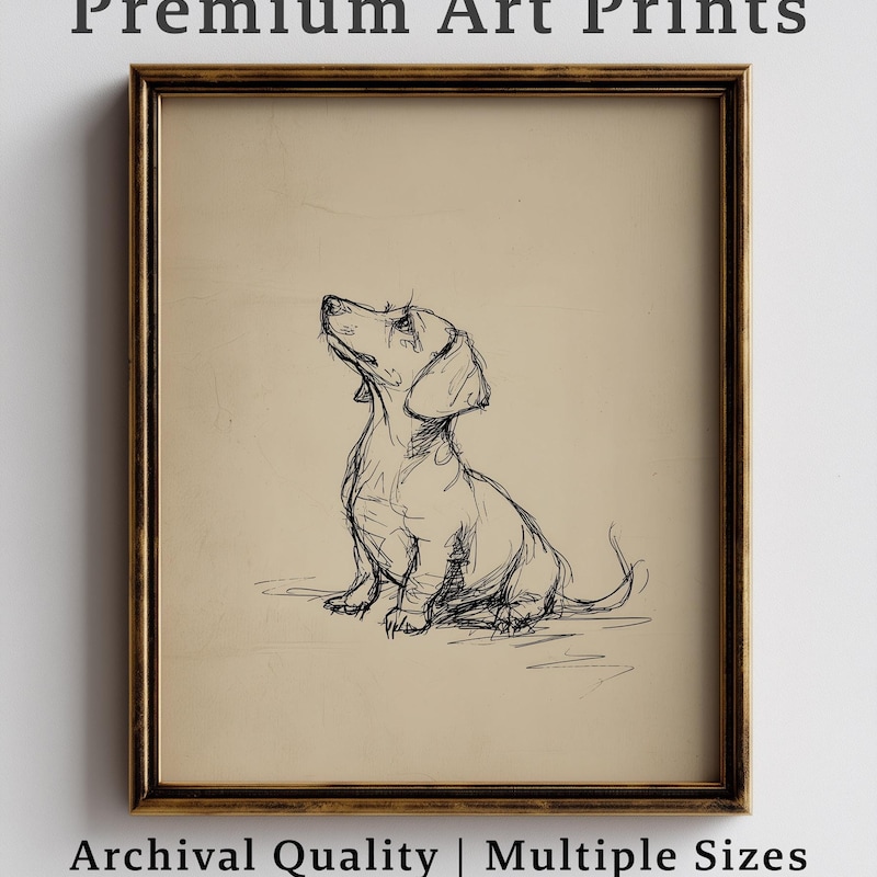 Daschund Framed Print - Etsy