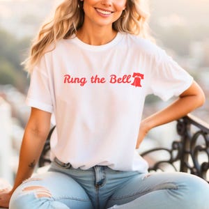 Philadelphia Phillies Tshirt, Ring the Bell Shirt, Retro Philly, Gift for Philly Fan, Philadelphia Baseball Top, Go Phillies Tshirt