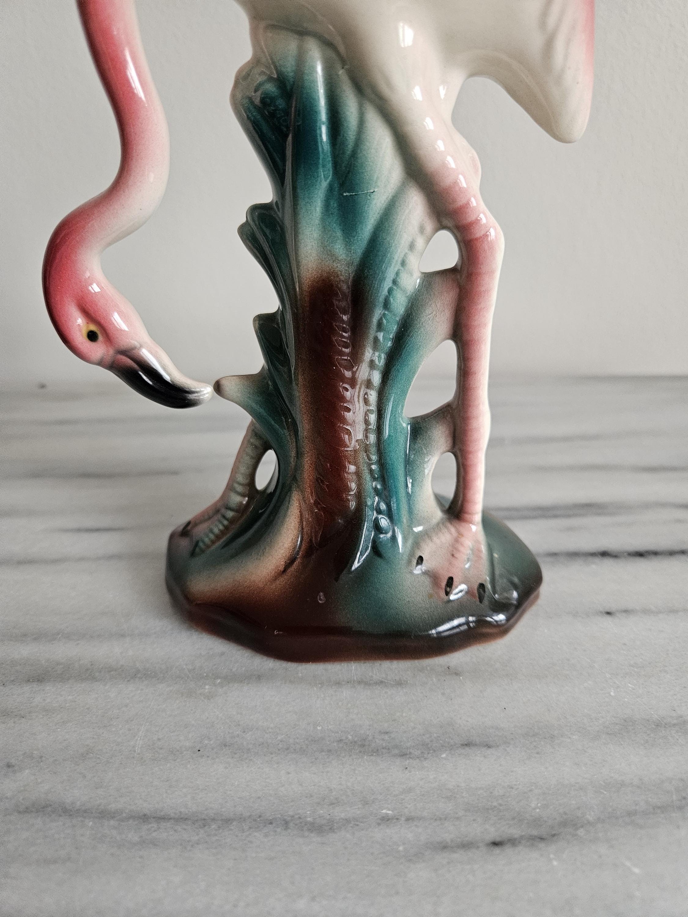 ヴィンテージフラミンゴピンクフィギュアミッドセンチュリー - Etsy 日本