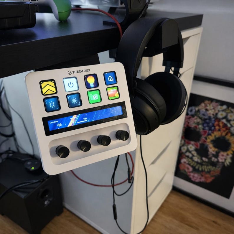 Under Desk Mount for Elgato Stream Deck + Plus – Clean Setup Organizer image 2