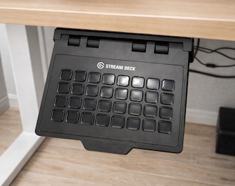Sliding Under Desk Mount for Elgato Stream Deck XL – Clean Setup