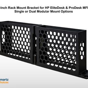 Soporte de montaje en rack 1U de 19 pulgadas para PC HP EliteDesk y ProDesk MFF (individual/doble)