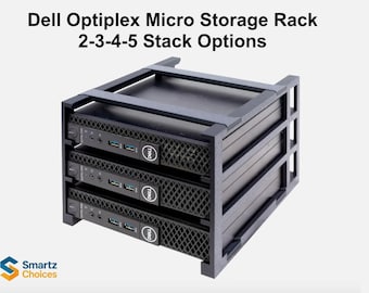 Storage Rack for Dell OptiPlex Micro (MFF) – 2 to 5 PC Stack Options
