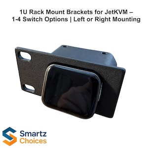 1U 19-″ of 10″ rackmontage voor JetKVM – modulaire beugel voor 1-4 switches