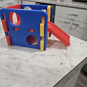 Personalized Reptile Jungle Gym Slide or Rockwall: Gecko, Snake, Frog Enrichment Toy Larger Size Now Available!!