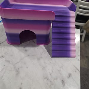 3D Printed Pet House with Balcony: Small Reptile & Hamster Nook image 14