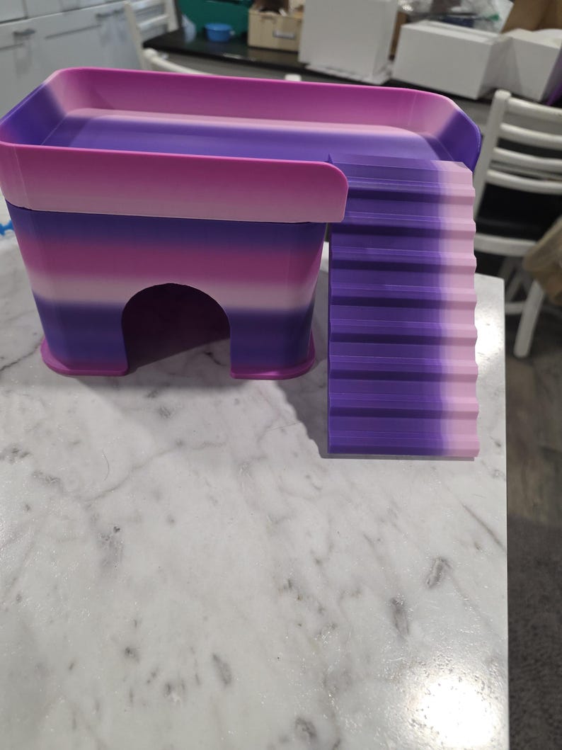 3D Printed Pet House with Balcony: Small Reptile & Hamster Nook image 14