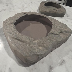 3D Printed Stone Insect/Meal Worm Dish: Reptile Dish, Terrarium Decor