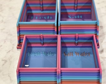 Customizable Water Pool with Bubbler Hook Up - Soaking Bowl and Tray for Hermit Crabs and More!