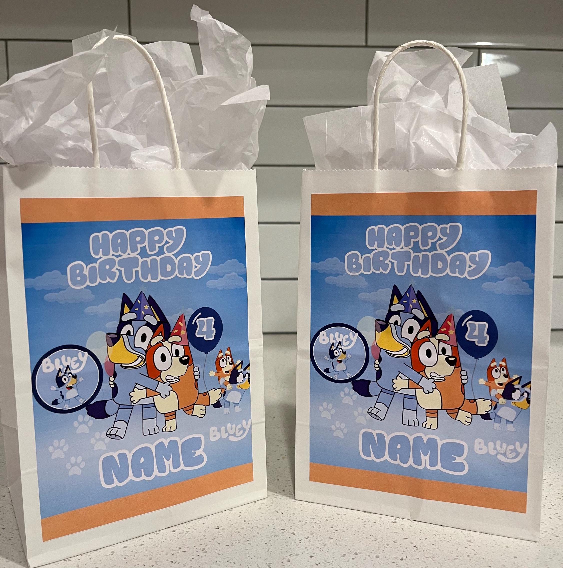 Bluey Party Favor Bags 8x5.5