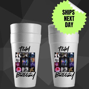 Chris Brown 20th Anniversary Foam Cups | Team Breezy| Breezy Bowl| Chris Brown Tour| Chris Brown Concert | Breezy Bowl 2025| Breezy Bowl XX