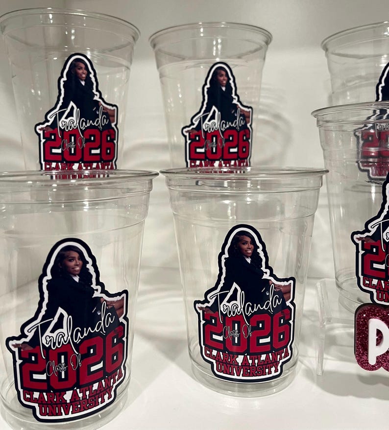 Graduation Custom Cups | Grad Cups | Grad Party | Graduation Party Favors | Class of 2026 image 5