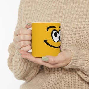 Mug for Kids Smiley Face Mug, Funny Coffee Cup for Kids, Gift for Students, Birthday Present, Cute Office Mug